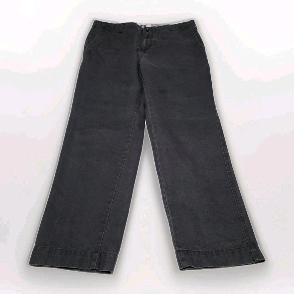 Joseph‎ Abboud Flat Front Chino Pants Charcoal 34 x 30 Stained